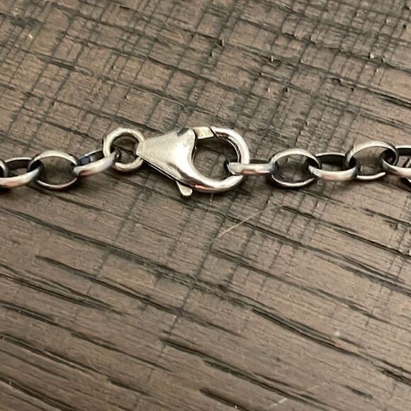 Sterling Silver Pink Conch Navajo Handmade Necklace Maxine Ramirez - Picture 6 of 6